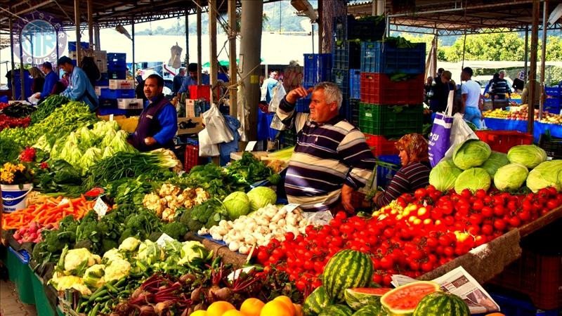 Manavgat bazaar from Side7