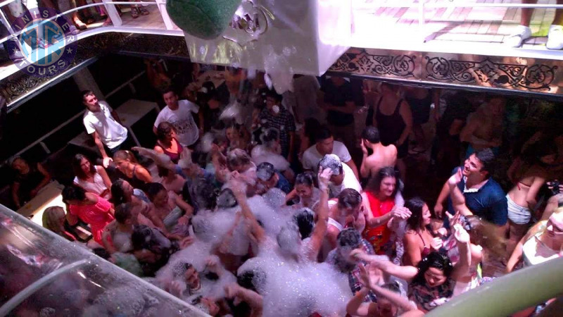 Foam party on a yacht in Fethiye0