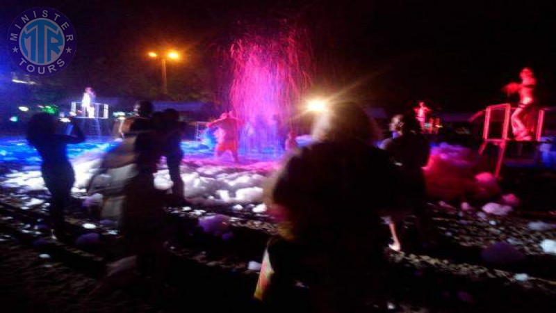 Foam party on a yacht in Kusadasi2