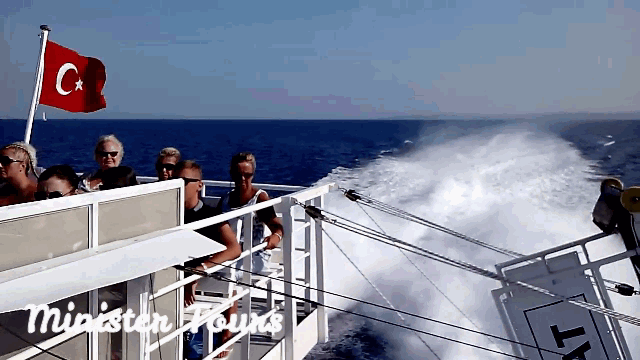 Ferry to Rhodes from Turunc gif